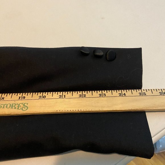 ProntoMODA Men 38L Tuxedo Suit Jacket Satin Lapel Black 2 Button Long 100% Wool - Picture 6 of 14